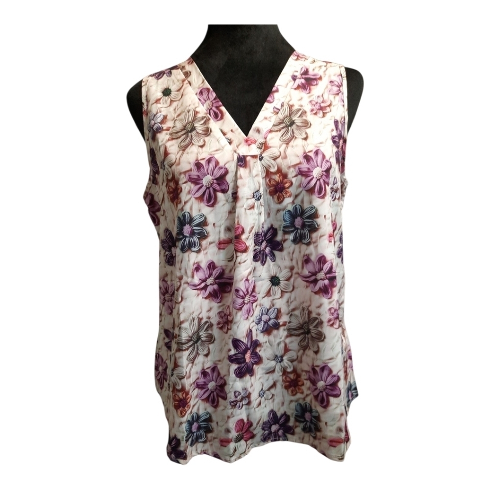 NWOT Shein Floral Sleeveless Women's Top Med